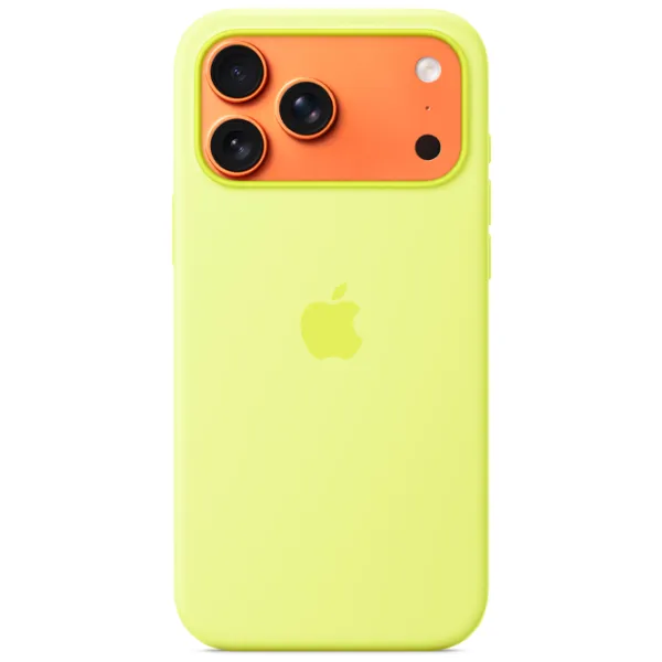 Husă pentru smartphone Apple iPhone 17 Pro Max Apple / MagSafe Back / Silicon / Neon Yellow photo 3