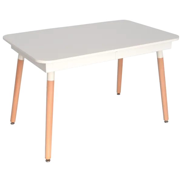 Set masă și scaune Evelin DT 432-1R Wo + 6 LC-021 Dreptunghiulară / PAL / Black photo 2