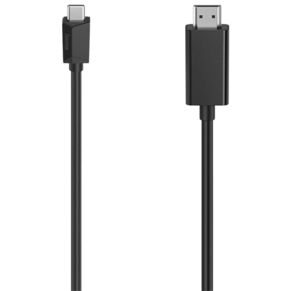 Кабель видео Hama USB Type-C + HDMI 1.5 м / Черный photo 1