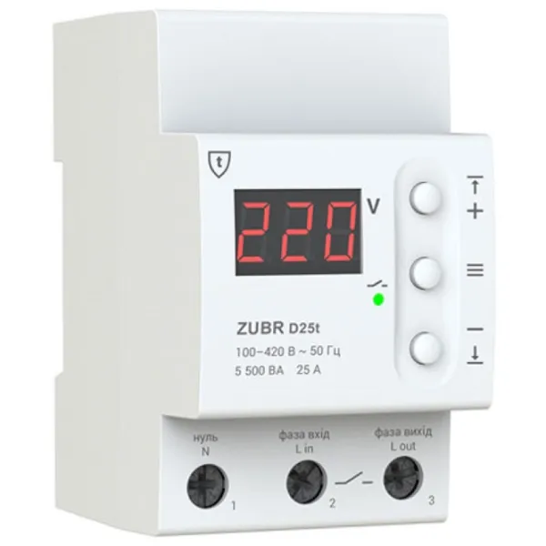 Releu control tensiune Zubr D25t 400 V / 50 - 60 Hz photo 1