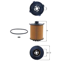 Filtru de ulei Mahle OX 1357D OX 1357D photo 2