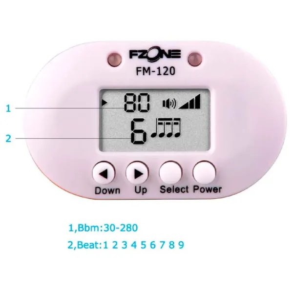 Metronom F-Zone FM 120 WH  White / Plastic photo 4
