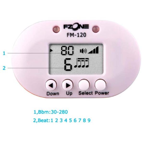 Metronom F-Zone FM 120 WH  White / Plastic photo 4