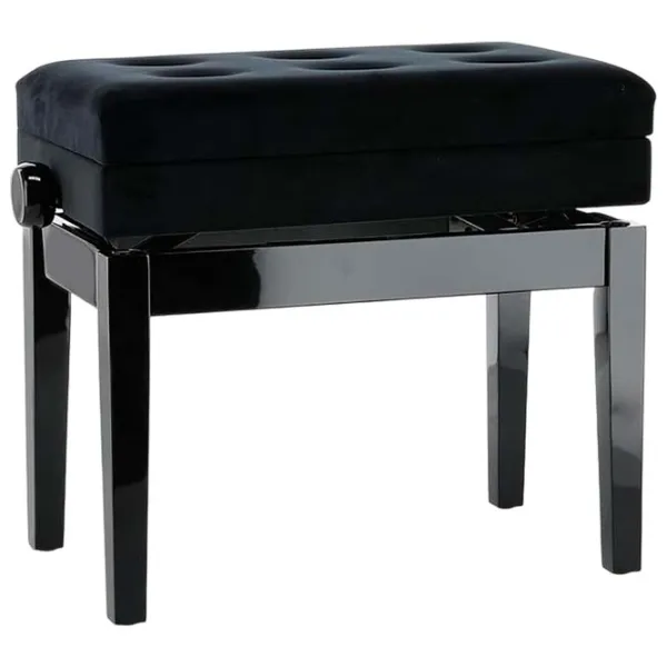 Scaun GEWA Bench Deluxe Compartment Black High Gloss Lemn / 1 photo 1