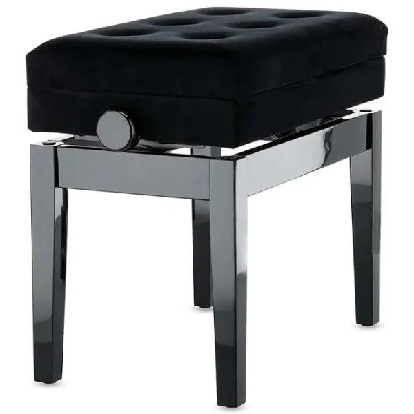 Scaun GEWA Bench Deluxe Compartment Black High Gloss Lemn / 1 photo 3