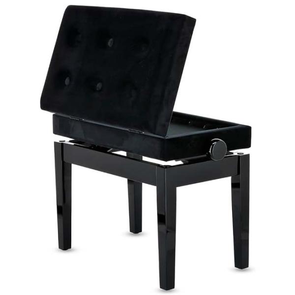 Scaun GEWA Bench Deluxe Compartment Black High Gloss Lemn / 1 photo 4