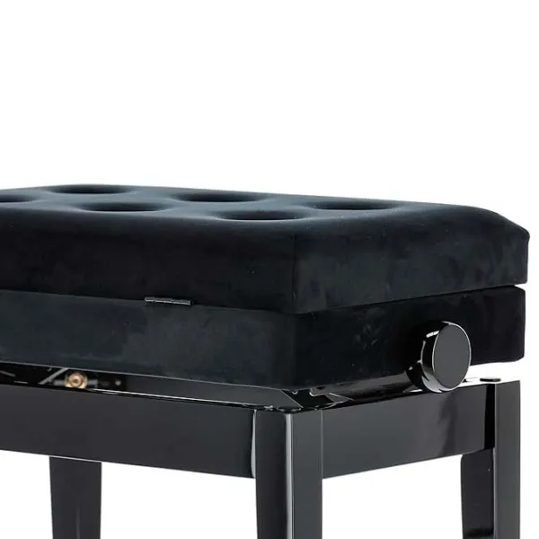 Scaun GEWA Bench Deluxe Compartment Black High Gloss Lemn / 1 photo 5