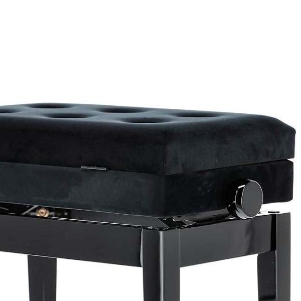 Scaun GEWA Bench Deluxe Compartment Black High Gloss Lemn / 1 photo 5