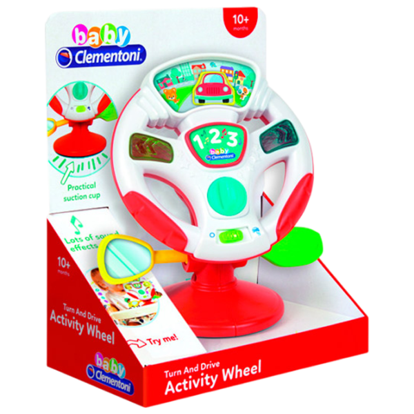 Jucărie interactivă Clementoni Activity Wheel Turn and Drive 17899 1+ / Red photo 2