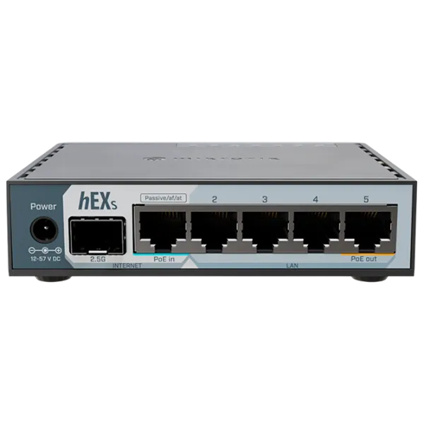 Маршрутизатор Mikrotik E60iUGS hEX S Тёмно-серый photo 1