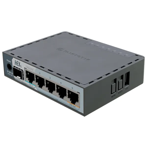 Маршрутизатор Mikrotik E60iUGS hEX S Тёмно-серый photo 2