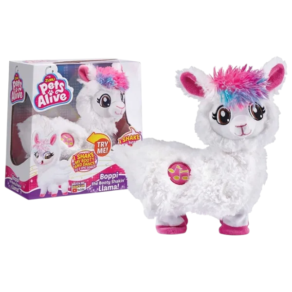 Jucărie moale Zuru Pets Alive Llama 668 2+ / White photo 1