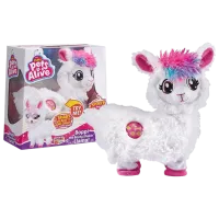 Jucărie moale Zuru Pets Alive Llama 668 2+ / White