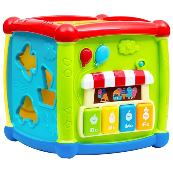 Joc educativ Huanger Fancy Cube HE0520 3+ / Multicolor photo 1