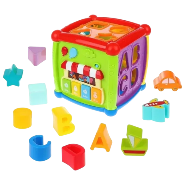 Joc educativ Huanger Fancy Cube HE0520 3+ / Multicolor photo 5