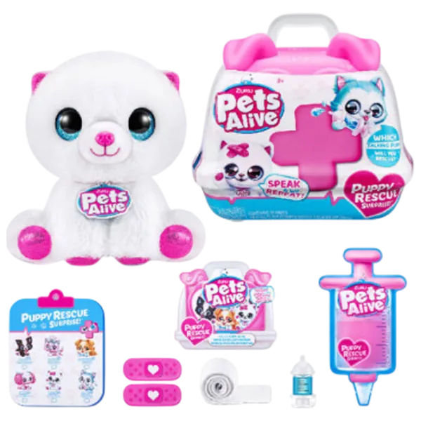 Jucărie moale Zuru Pets Alive Puppy Rescue 9540 3+ / Multicolor photo 1