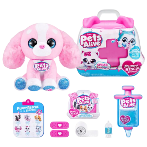 Jucărie moale Zuru Pets Alive Puppy Rescue 9540 3+ / Multicolor photo 3