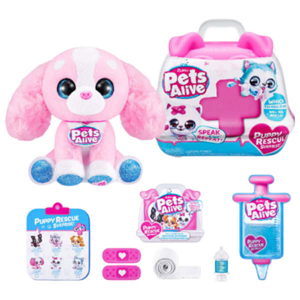 Jucărie moale Zuru Pets Alive Puppy Rescue 9540 3+ / Multicolor photo 3