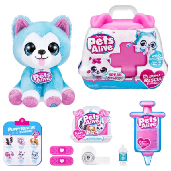 Jucărie moale Zuru Pets Alive Puppy Rescue 9540 3+ / Multicolor photo 4