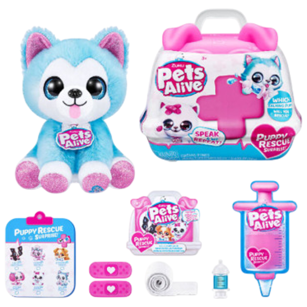 Jucărie moale Zuru Pets Alive Puppy Rescue 9540 3+ / Multicolor photo 4