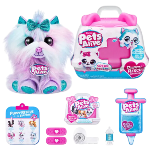 Jucărie moale Zuru Pets Alive Puppy Rescue 9540 3+ / Multicolor photo 5