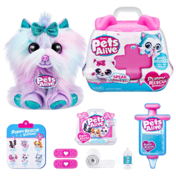 Jucărie moale Zuru Pets Alive Puppy Rescue 9540 3+ / Multicolor photo 5