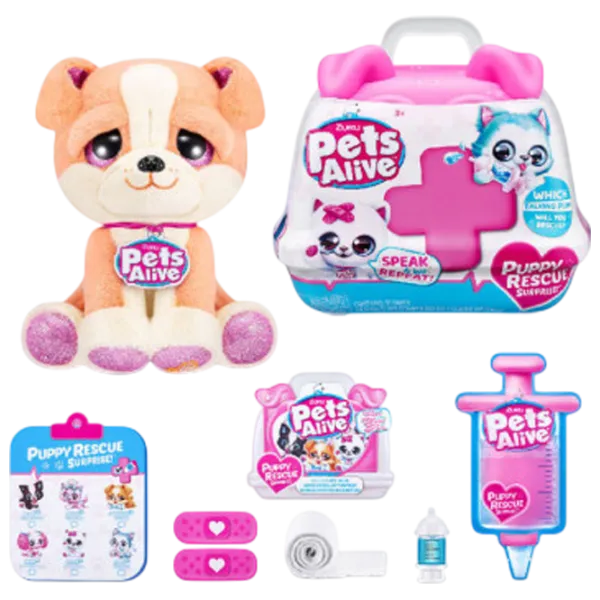 Jucărie moale Zuru Pets Alive Puppy Rescue 9540 3+ / Multicolor photo 6