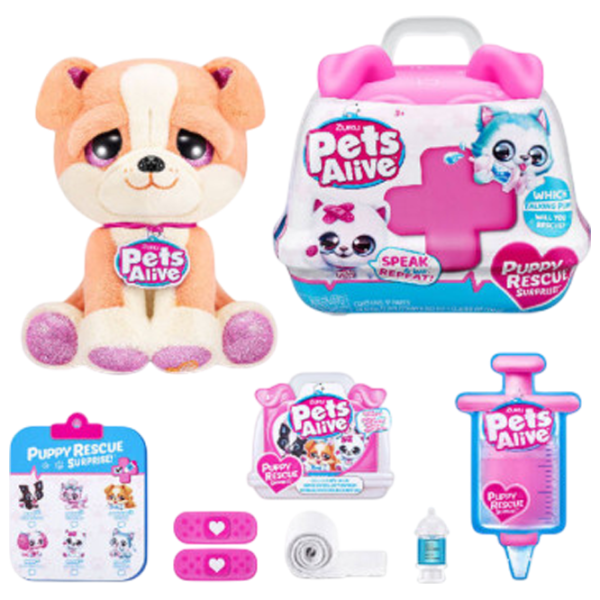 Jucărie moale Zuru Pets Alive Puppy Rescue 9540 3+ / Multicolor photo 6