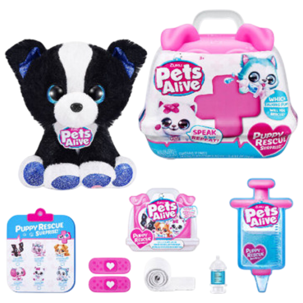 Jucărie moale Zuru Pets Alive Puppy Rescue 9540 3+ / Multicolor photo 7