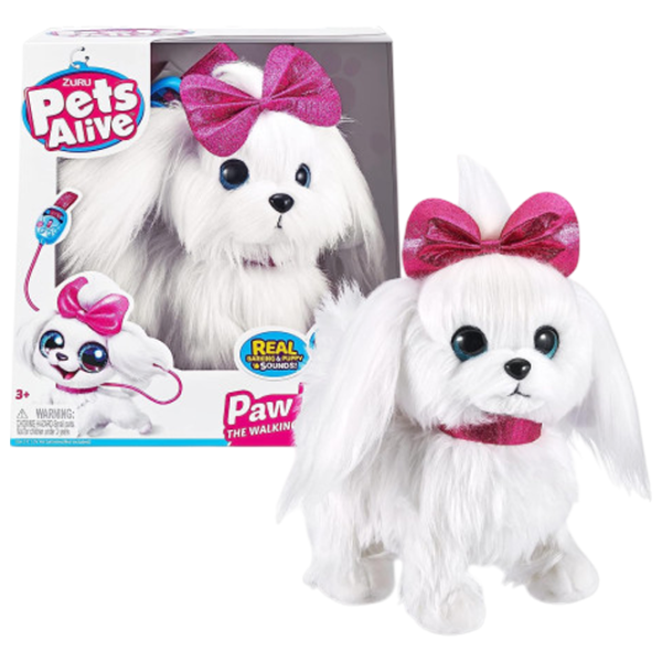 Мягкая игрушка Zuru Pets Alive Paw Paw Puppy 9531 3+ / Белый photo 1