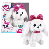 Мягкая игрушка Zuru Pets Alive Paw Paw Puppy 9531 3+ / Белый