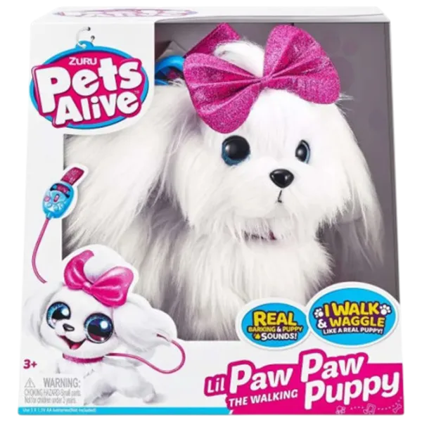 Мягкая игрушка Zuru Pets Alive Paw Paw Puppy 9531 3+ / Белый photo 4