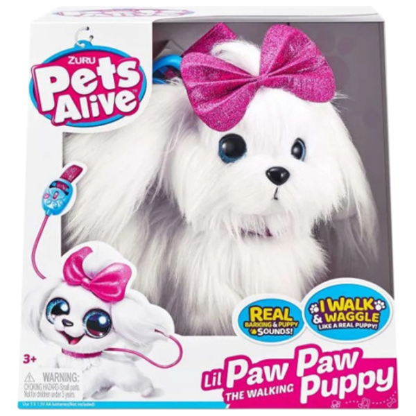 Мягкая игрушка Zuru Pets Alive Paw Paw Puppy 9531 3+ / Белый photo 4