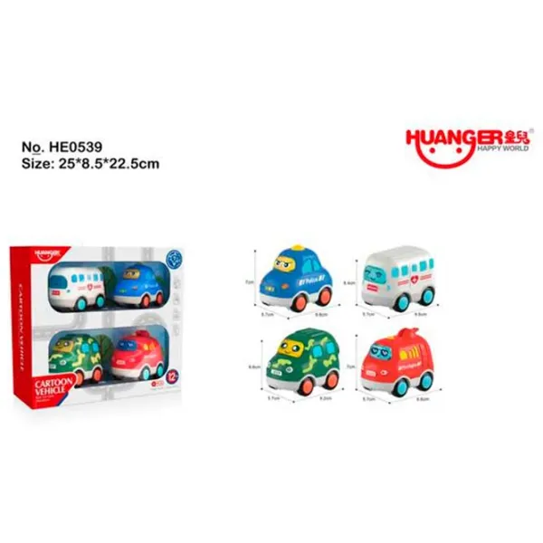 Set de mașini Huanger HE0539 18608  / / Multicolor Multicolor photo 2