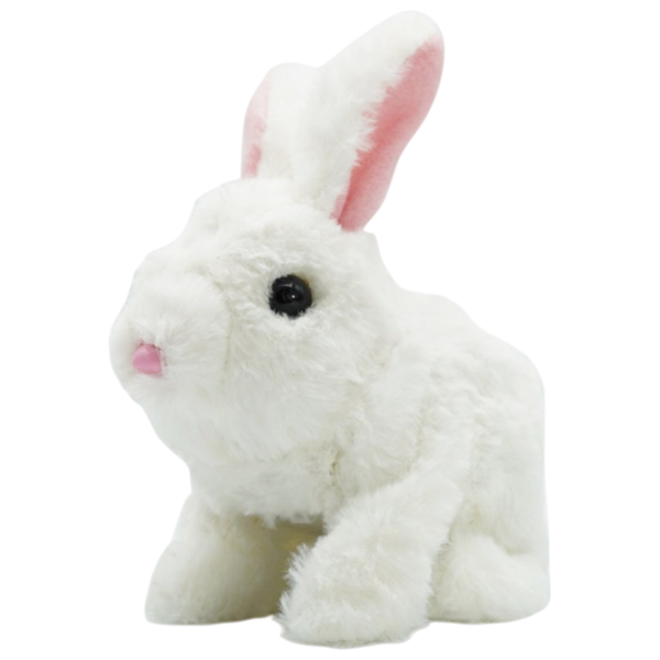 Jucărie moale Pugs At Play Hopper Jumping Rabbit RA004-4 1+ / White photo 1