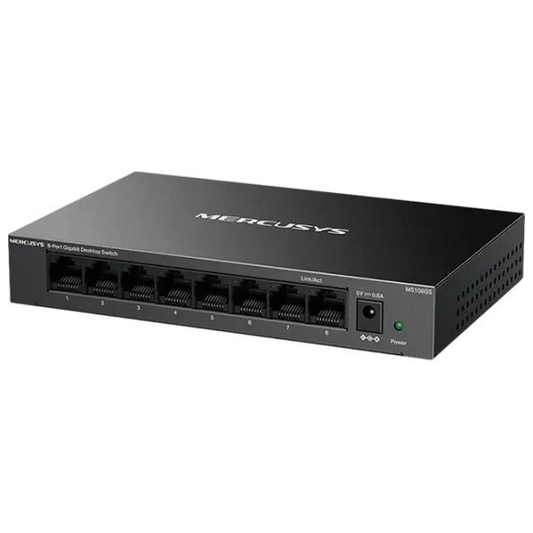 Switch Mercusys MS108GS Black photo 1