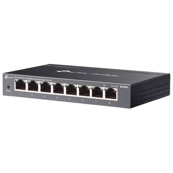 Коммутатор TP-Link ES208G Серый photo 1