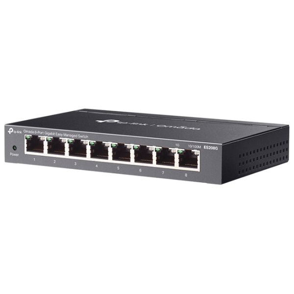 Коммутатор TP-Link ES208G Серый photo 1