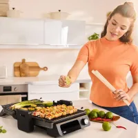 Grill electric Braun CG 5033 IGY Contact, Barbecue / 2000 W / Black photo 6