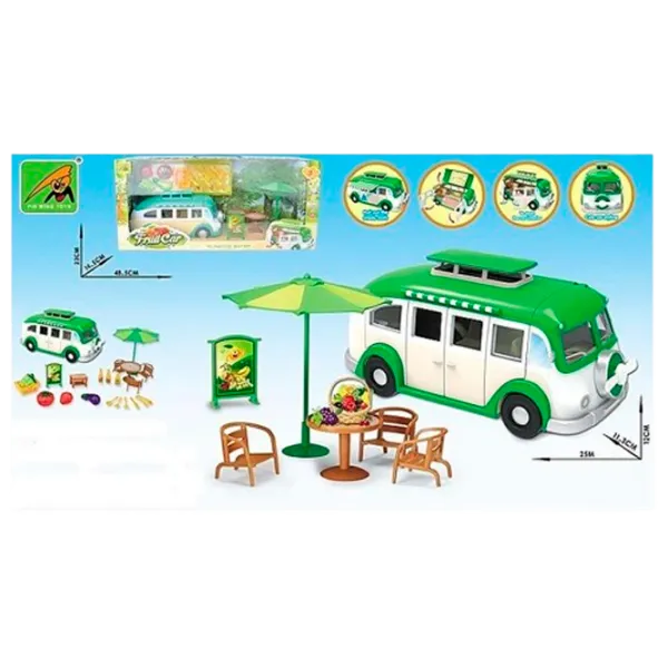 Mașină Huand Fruit car 86963  / / White Green photo 1