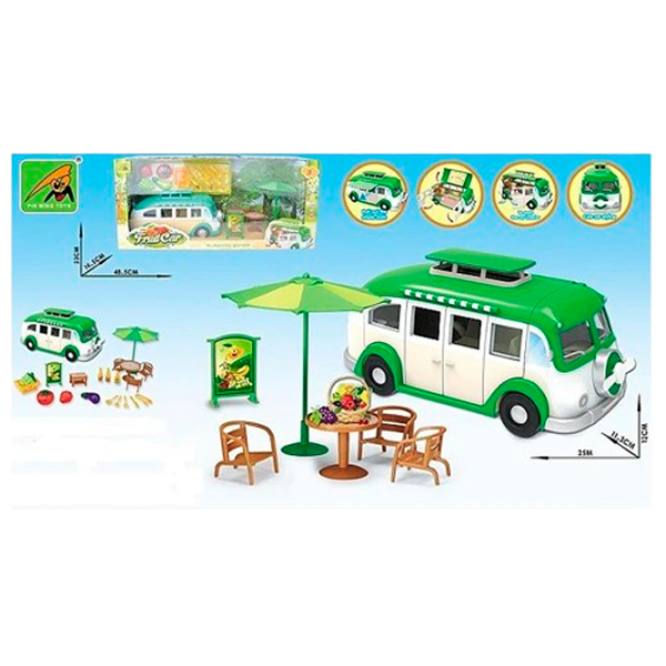 Mașină Huand Fruit car 86963  / / White Green photo 1