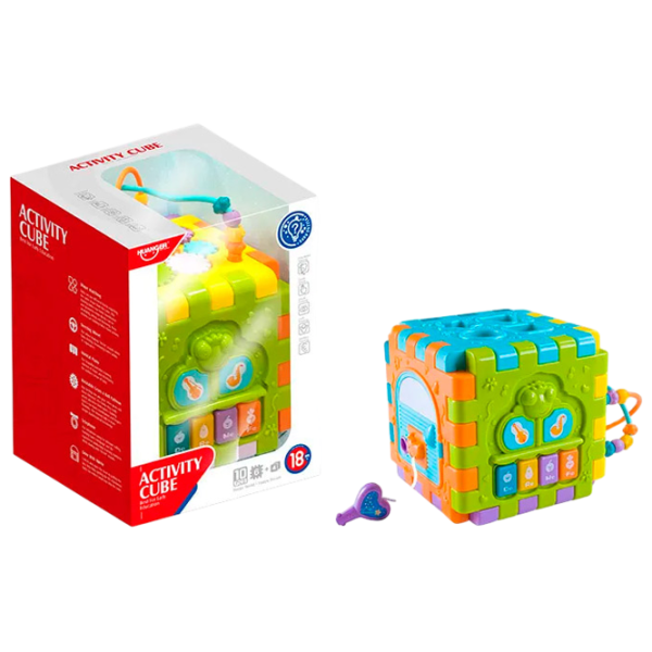Развивающий набор Huanger Activity cube HE0527 1+ / Разноцветный photo 1