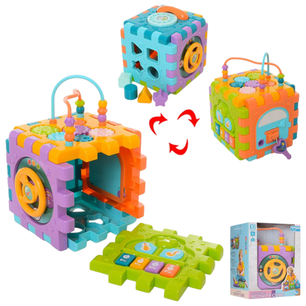 Развивающий набор Huanger Activity cube HE0527 1+ / Разноцветный photo 4