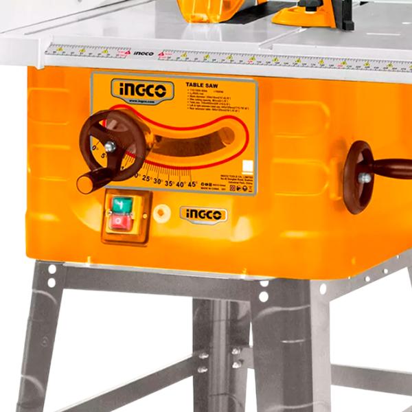 Дисковая пила INGCO TS180028 254 мм / Желтый photo 2