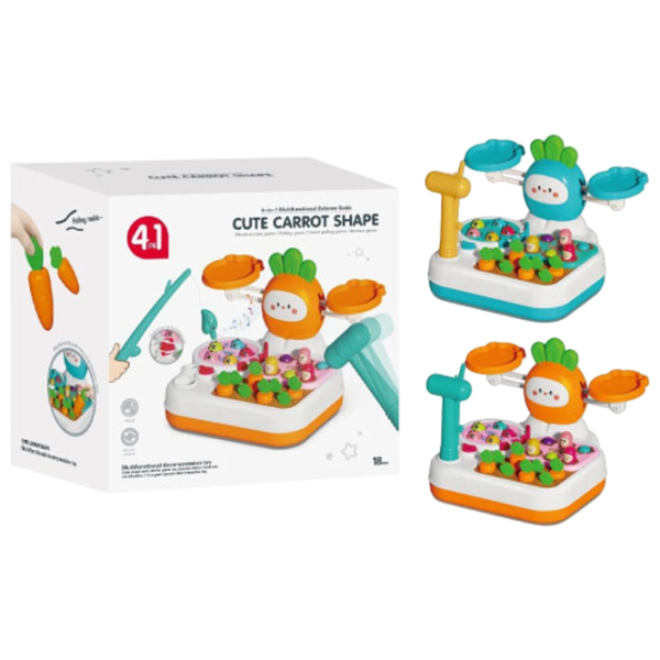 Развивающий набор Bibiin Cute Carrot Shape 688-80 1.5+ / Разноцветный photo 1