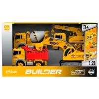 Set de mașini Optmarket Wenyi Builder 201997219  / / Black Yellow