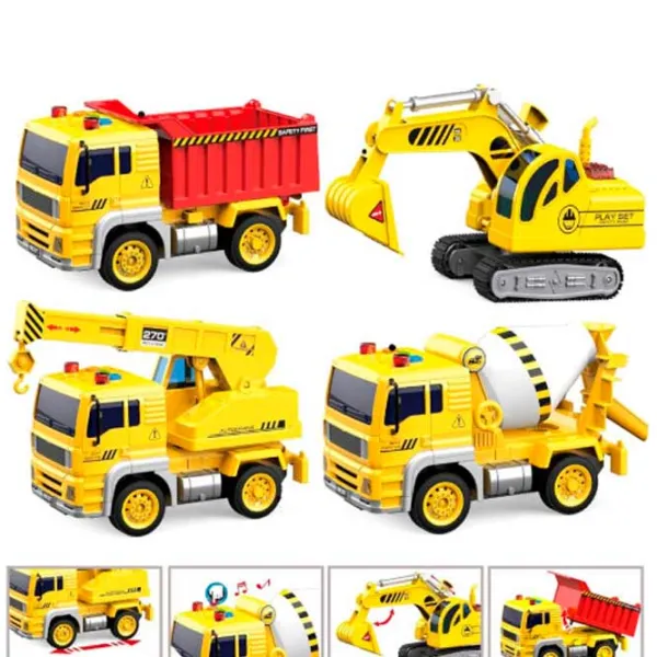Set de mașini Optmarket Wenyi Builder 201997219  / / Black Yellow photo 3