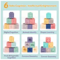 Joc educativ Huanger Soft Rubber 202142746 0.6+ / Multicolor photo 4