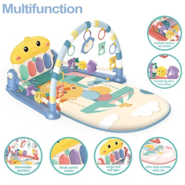 Covoraş pentru joc Bibiin Gym Play (698-93) 0+/ Transformer/ Multicolor photo 3