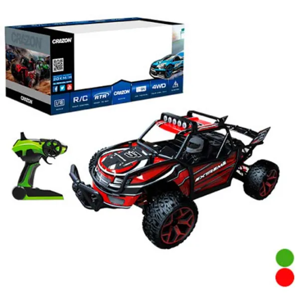 Mașină Optmarket Crazon High Speed Off-Road Car 200372927 20 km/h / 2.4 GHz / Black Red photo 2